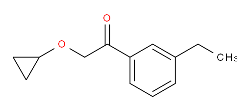 2-cyclopropoxy-1-(3-ethylphenyl)ethanone