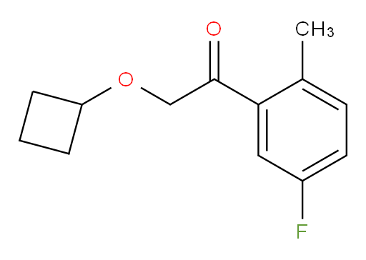 2-cyclobutoxy-1-(5-fluoro-2-methylphenyl)ethanone
