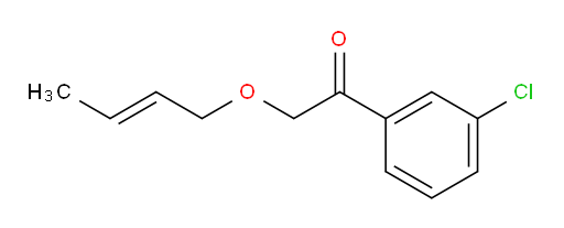 (E)-2-(but-2-en-1-yloxy)-1-(3-chlorophenyl)ethanone