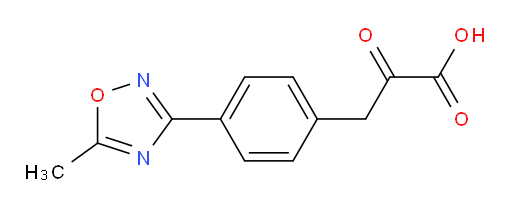 3-(4-(5-methyl-1,2,4-oxadiazol-3-yl)phenyl)-2-oxopropanoic acid
