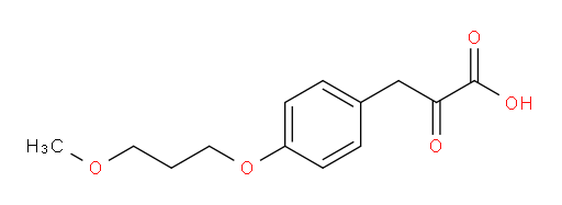 3-(4-(3-methoxypropoxy)phenyl)-2-oxopropanoic acid