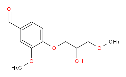 4-(2-hydroxy-3-methoxypropoxy)-3-methoxybenzaldehyde