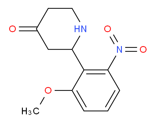 2-(2-methoxy-6-nitrophenyl)piperidin-4-one