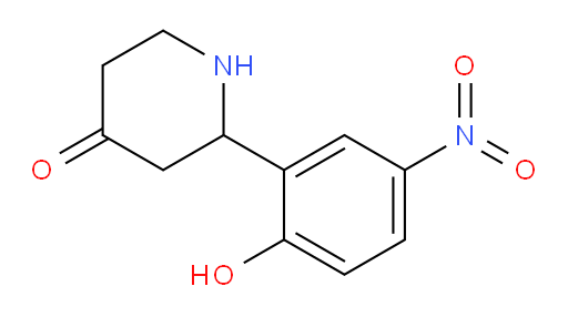 2-(2-hydroxy-5-nitrophenyl)piperidin-4-one