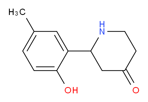 2-(2-hydroxy-5-methylphenyl)piperidin-4-one