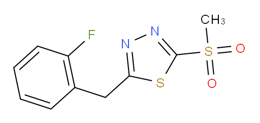 2-(2-fluorobenzyl)-5-(methylsulfonyl)-1,3,4-thiadiazole