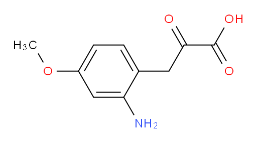 3-(2-amino-4-methoxyphenyl)-2-oxopropanoic acid