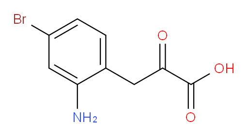 3-(2-amino-4-bromophenyl)-2-oxopropanoic acid