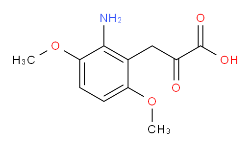 3-(2-amino-3,6-dimethoxyphenyl)-2-oxopropanoic acid