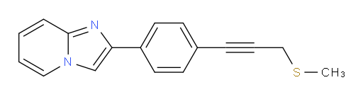 2-(4-(3-(methylthio)prop-1-yn-1-yl)phenyl)imidazo[1,2-a]pyridine