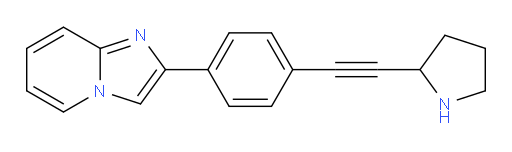 2-(4-(pyrrolidin-2-ylethynyl)phenyl)imidazo[1,2-a]pyridine
