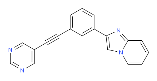 2-(3-(pyrimidin-5-ylethynyl)phenyl)imidazo[1,2-a]pyridine