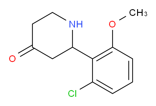 2-(2-chloro-6-methoxyphenyl)piperidin-4-one