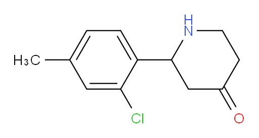 2-(2-chloro-4-methylphenyl)piperidin-4-one