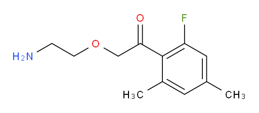 2-(2-aminoethoxy)-1-(2-fluoro-4,6-dimethylphenyl)ethanone