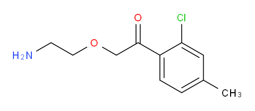 2-(2-aminoethoxy)-1-(2-chloro-4-methylphenyl)ethanone