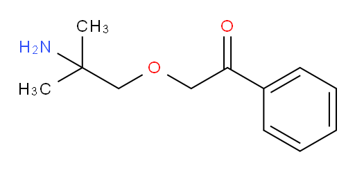 2-(2-amino-2-methylpropoxy)-1-phenylethanone