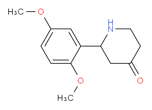 2-(2,5-dimethoxyphenyl)piperidin-4-one