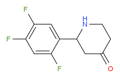 2-(2,4,5-trifluorophenyl)piperidin-4-one