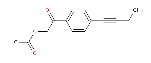 2-(4-(but-1-yn-1-yl)phenyl)-2-oxoethyl acetate