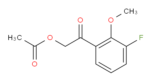 2-(3-fluoro-2-methoxyphenyl)-2-oxoethyl acetate