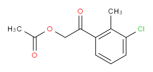 2-(3-chloro-2-methylphenyl)-2-oxoethyl acetate