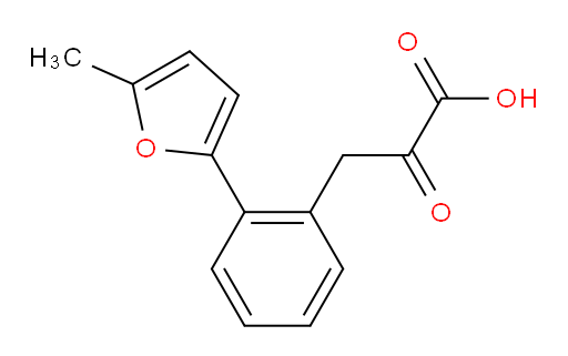 3-(2-(5-methylfuran-2-yl)phenyl)-2-oxopropanoic acid