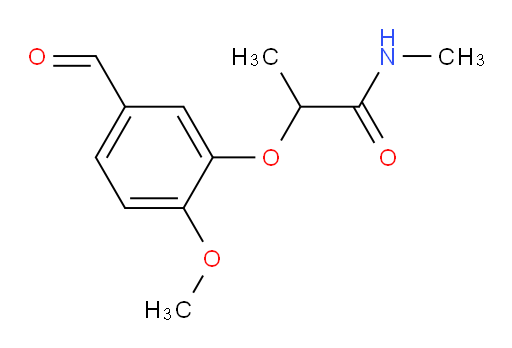 2-(5-formyl-2-methoxyphenoxy)-N-methylpropanamide