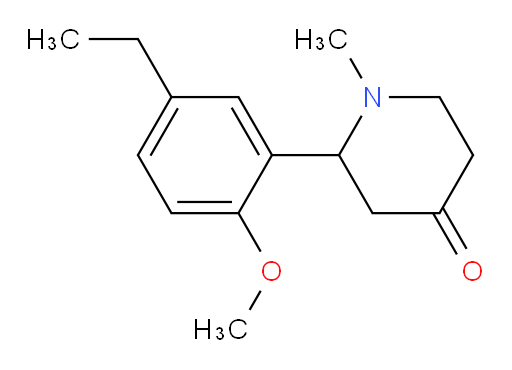 2-(5-ethyl-2-methoxyphenyl)-1-methylpiperidin-4-one