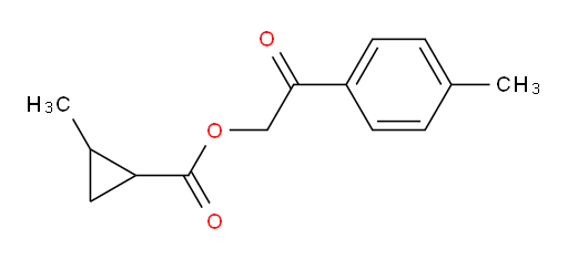 2-oxo-2-(p-tolyl)ethyl 2-methylcyclopropanecarboxylate