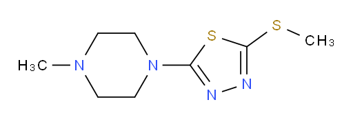 2-(4-methylpiperazin-1-yl)-5-(methylthio)-1,3,4-thiadiazole