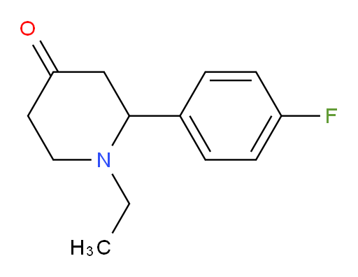 1-ethyl-2-(4-fluorophenyl)piperidin-4-one