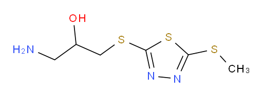 1-amino-3-((5-(methylthio)-1,3,4-thiadiazol-2-yl)thio)propan-2-ol