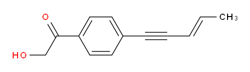 (E)-2-hydroxy-1-(4-(pent-3-en-1-yn-1-yl)phenyl)ethanone