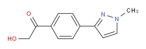 2-hydroxy-1-(4-(1-methyl-1H-pyrazol-3-yl)phenyl)ethanone