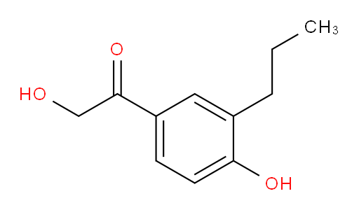 2-hydroxy-1-(4-hydroxy-3-propylphenyl)ethanone