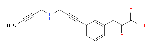 3-(3-(3-(but-2-yn-1-ylamino)prop-1-yn-1-yl)phenyl)-2-oxopropanoic acid