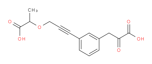 3-(3-(3-(1-carboxyethoxy)prop-1-yn-1-yl)phenyl)-2-oxopropanoic acid