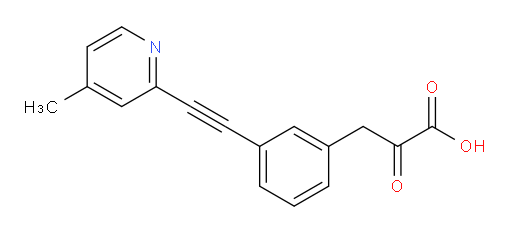 3-(3-((4-methylpyridin-2-yl)ethynyl)phenyl)-2-oxopropanoic acid