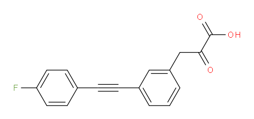 3-(3-((4-fluorophenyl)ethynyl)phenyl)-2-oxopropanoic acid