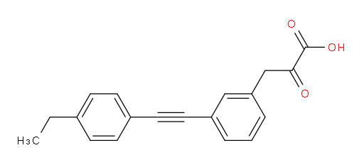 3-(3-((4-ethylphenyl)ethynyl)phenyl)-2-oxopropanoic acid