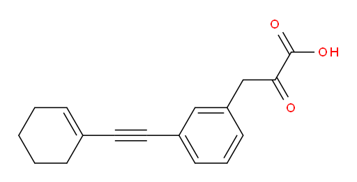3-(3-(cyclohex-1-en-1-ylethynyl)phenyl)-2-oxopropanoic acid