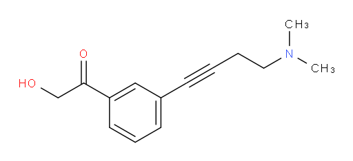 1-(3-(4-(dimethylamino)but-1-yn-1-yl)phenyl)-2-hydroxyethanone