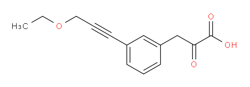 3-(3-(3-ethoxyprop-1-yn-1-yl)phenyl)-2-oxopropanoic acid