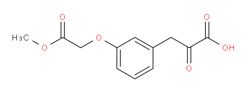 3-(3-(2-methoxy-2-oxoethoxy)phenyl)-2-oxopropanoic acid