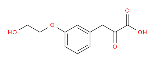 3-(3-(2-hydroxyethoxy)phenyl)-2-oxopropanoic acid