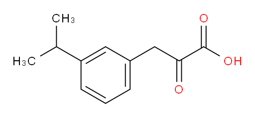 3-(3-isopropylphenyl)-2-oxopropanoic acid