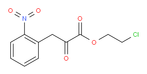 2-chloroethyl 3-(2-nitrophenyl)-2-oxopropanoate