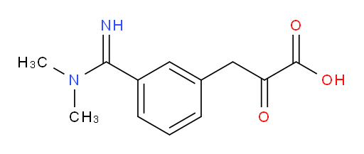 3-(3-(N,N-dimethylcarbamimidoyl)phenyl)-2-oxopropanoic acid