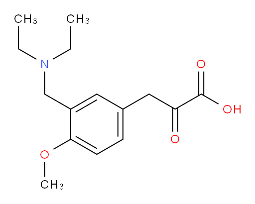 3-(3-((diethylamino)methyl)-4-methoxyphenyl)-2-oxopropanoic acid